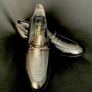 BALLY Jet Black Dress Loafers 12M